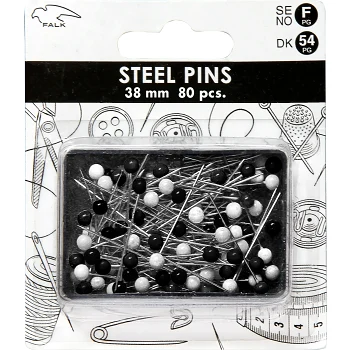 Knappnål lång 80 p Falk.