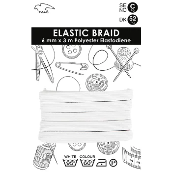 Resårband Vit 3m Falk.