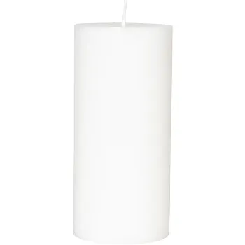 Blockljus Simply Stearin Vit 7x15cm Duni.