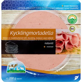 Skivad Nötmort. 200g Qibbla Halal.
