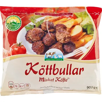 Köttbullar Nöt 900g Qibbla Halal.