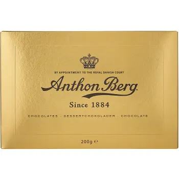 Praliner Dessertchoklad Guldask 200g Anthon Berg.
