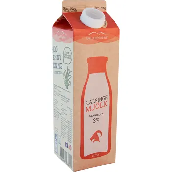 Hälsingemjölk Standard 3% 1l DellenMejeriet.