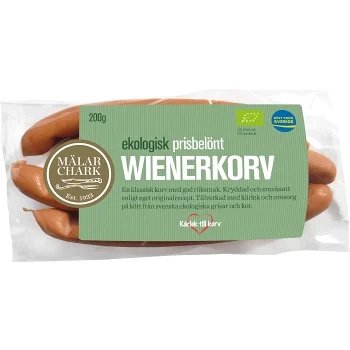 Wienerkorv Ekologisk 200g Mälarchark.