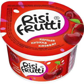 Mellanmål Risgröt Körsbär 175g Risifrutti.