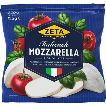 Mozzarella Italiensk 125g Zeta.