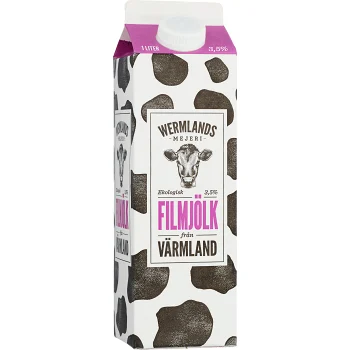 Filmjölk 3,5% Ekologisk 1l Wermlands mejeri.