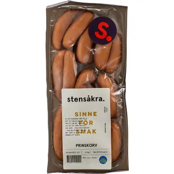 Prinskorv 70% Kötthalt 570g Stensåkra.
