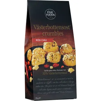 Ostkex Crumbles Med Västerbottensost® &amp; Chili 75g Engelmanns.