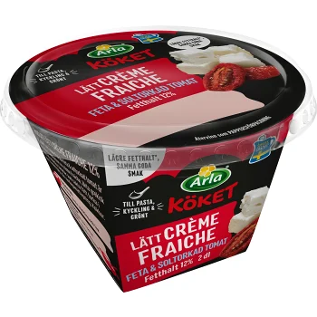 Lätt Crème Fraiche Feta &amp; Soltorkad tomat 12% 2dl Arla Köket®.