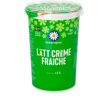 Crème fraiche Lätt 13% 5dl Skånemejerier.