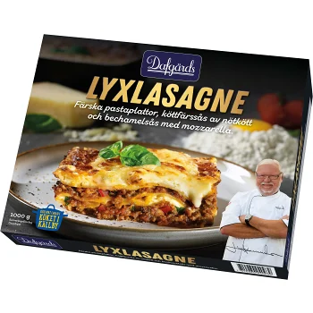 Lyxlasagne nötkött 1kg Dafgårds.