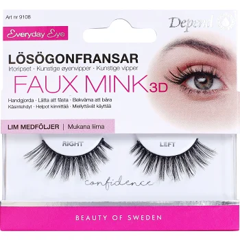 Lösögonfransar Faux Mink 3D Confidence 1-p Depend.
