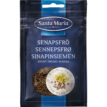 Krydda Brunt Senapsfrö påse 28g Santa Maria.