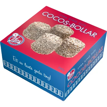 Cocosbollar 4-pack 240g Kling Glass.