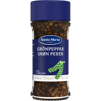 Grönpeppar i lag 80g Santa Maria.