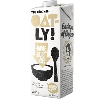Havregurt Vanilj 2% 1l Oatly.