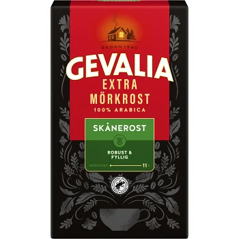 Bryggkaffe Skånerost Extra mörkrost 425g Gevalia.