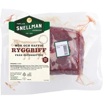 Ryggbiff I Bit ca 900g Familjen Snellman.