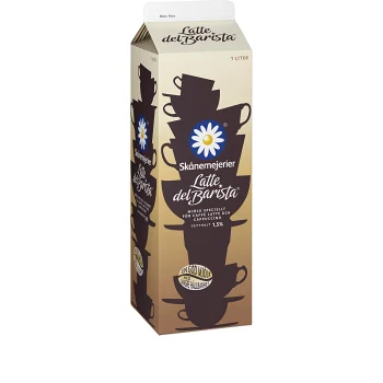 Mjölk Latte del Barista 1,5% 1l Skånemejerier.