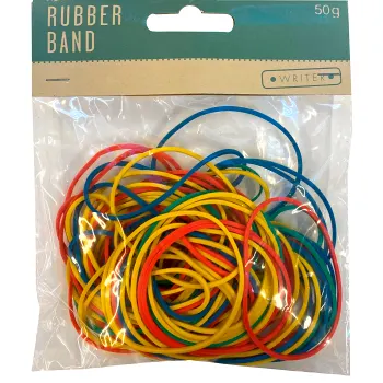 Gummiband Mixfärg 50p Writer.