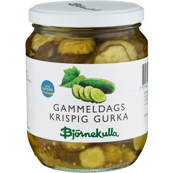 Gammeldags Krispig Gurka 580g Björnekulla.