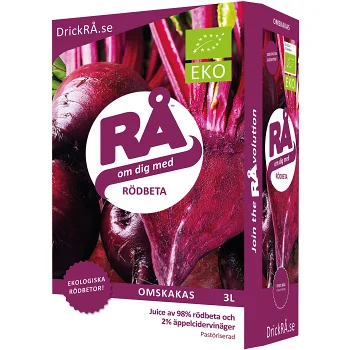 Rödbeta Bag-In-Box Ekologisk 3l RÅ.