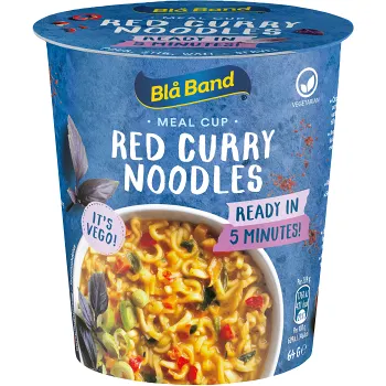 Röd Curry Nudlar Vego 64g Blå Band.