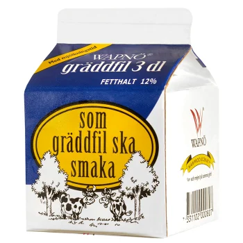 Gräddfil 12% 3dl Wapnö.