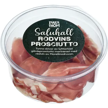 Prosciutto Saluhall Rödvins 80g Paul och Thom.