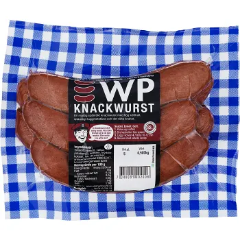 Korv Knackwurst 500g WP Knackwurst.