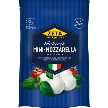 Mozarella mini 125g Zeta.
