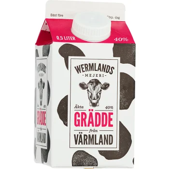 Grädde 40% 5dl Wermlands Mejeri.