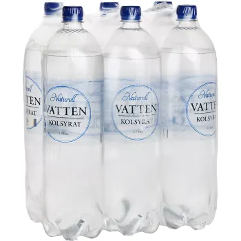 Vatten Kolsyrad Naturell 1,5l 6-p.