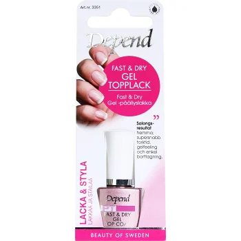 Topplack Gel Fast &amp; Dry 1-p Depend.