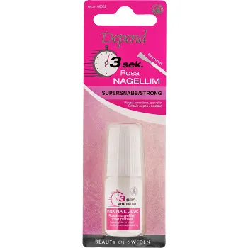 Nagellim m. pensel Rosa 1 Styck Depend.