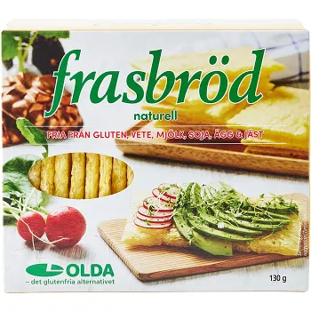Frasbröd Naturell 130g Oldana.