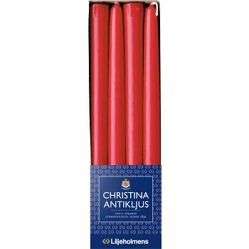 Antikljus Christina Röd 8-p Liljeholmens.