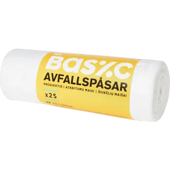 Avfallspåse 25L 25-p ICA Basic.