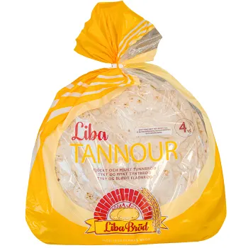 Tunnbröd Liba Tannour 4-p 310g Liba Bröd.