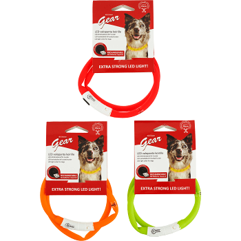 Hundhalsband Gear LED 70cm 1-p Best friend.