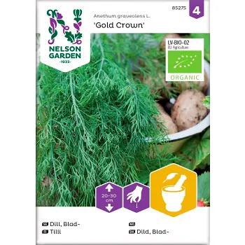 Dill Gold Crown Organic 1-p Nelson Garden.