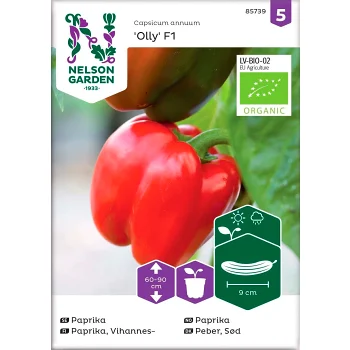 Paprika Olly FI Organic 1-p Nelson Garden.