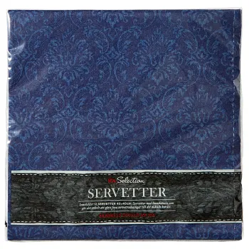 Servett Airlaid Blå 40cm 12-p ICA Selectiom.