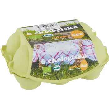 Ägg M/L 6-p KRAV Närke ägg.