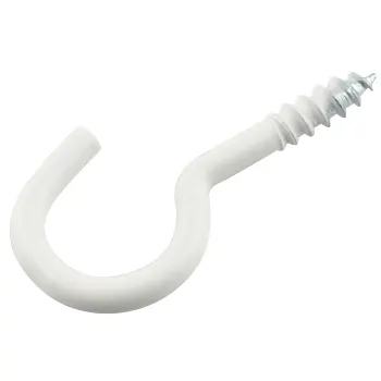 Skruvkrok 50mm vitlack 4-p Hall Miba.