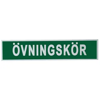 Övningskörningsskylt magnetisk.