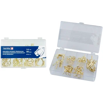 Krokar förmässigade 50-p Hall Miba.