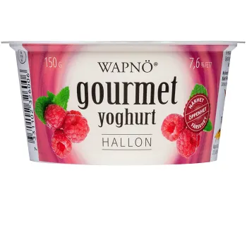 Gourmetyoghurt Hallon 150g Wapnö.
