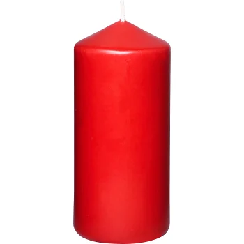 Blockljus Röd 15cm ICA.